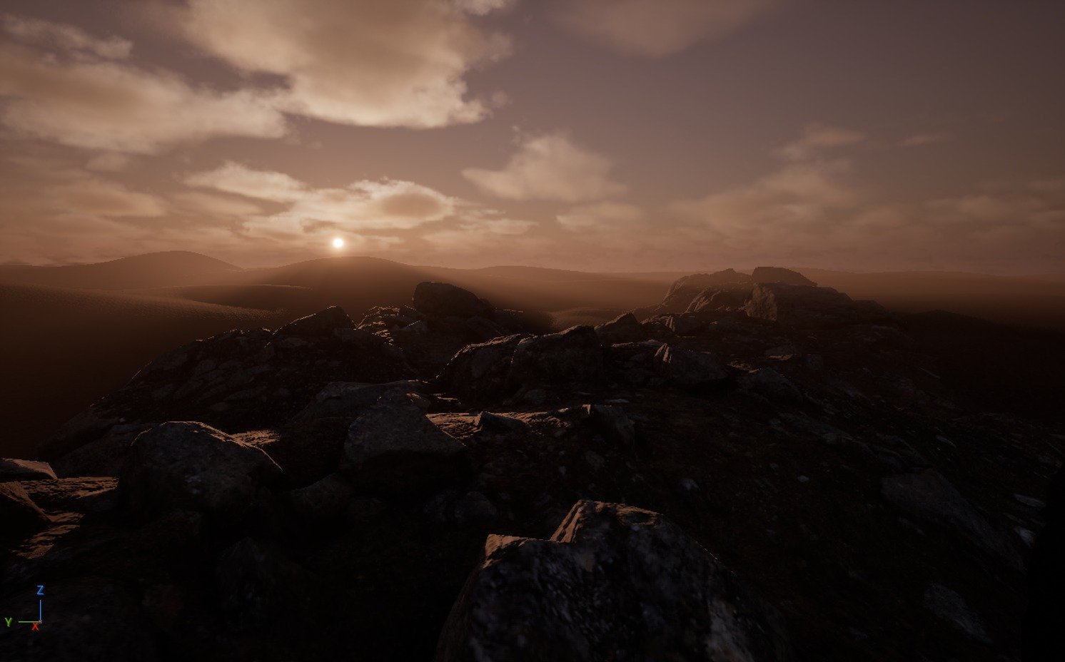Hebridean moorland at dusk.